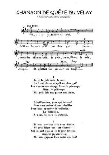 Chanson de quête du Velay